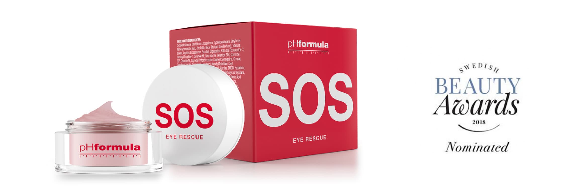 SOS EYE RESCUE nominated in Swedish Beauty Awards 2018
